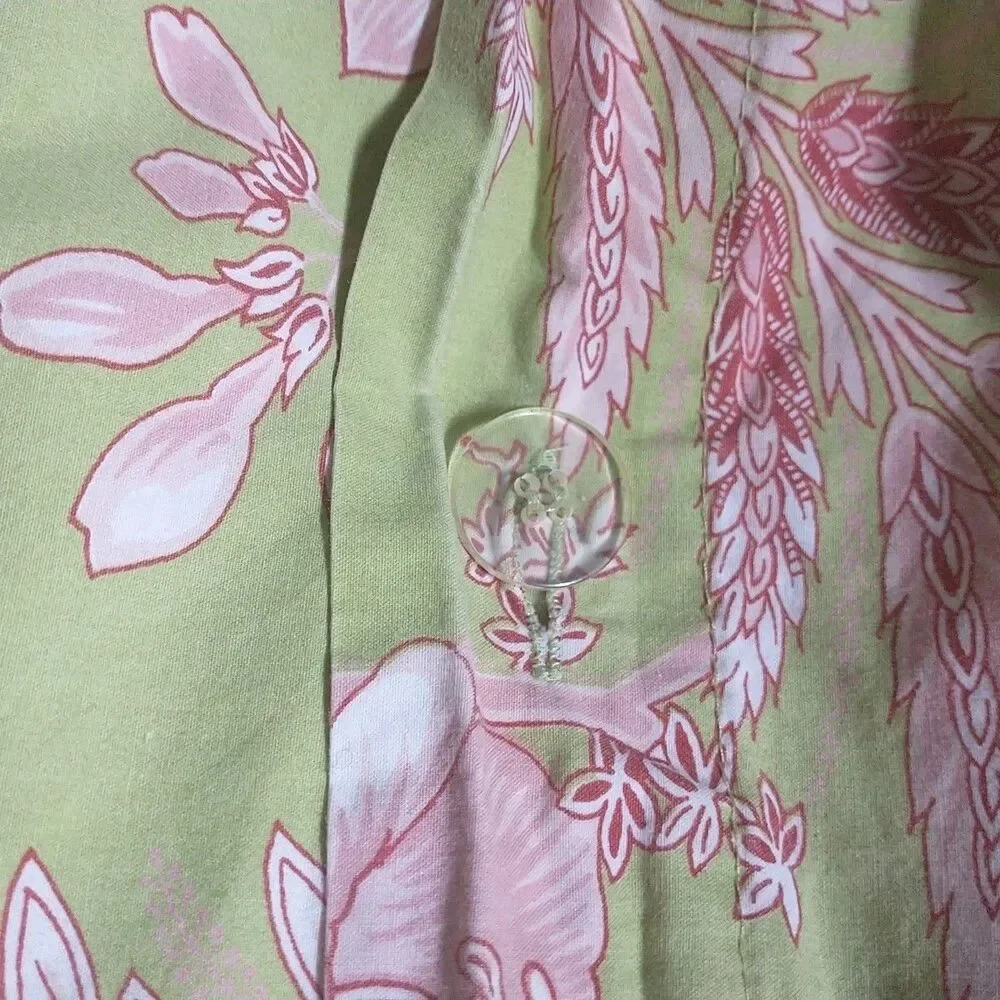 Pottery Barn Twin Duvet Cover Green Pink Floral Cotton Upcycle Crafters Diy